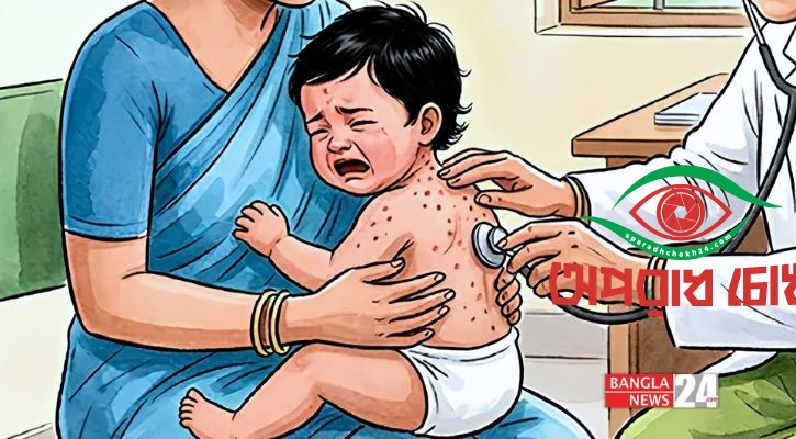 হাম সন্দেহে পাঁচ জনের মৃত্যু